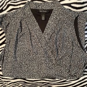 White House Black Market sleeveless wrap top medium